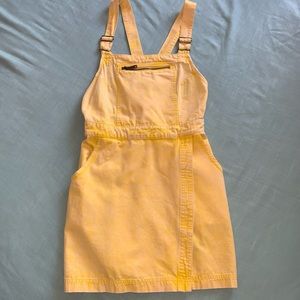 BDG Yellow 100% Cotton Denim Skirt Romper Size 4🌟